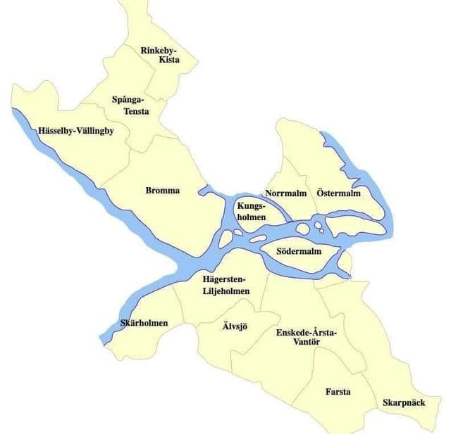 Plan districts Stockholm
