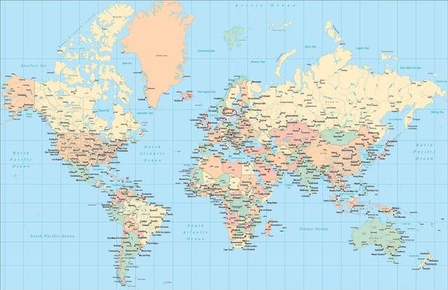 Ville de Stockholm sur la carte du monde